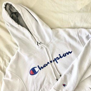 Champion White Hoodie